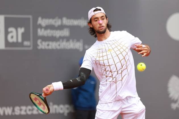 SZCZECIN, 14.09.2025 FINAL TURNIEJU TENISA ZIEMNEGO ATP, Tennis Herren CHALLENGER - FINAL ATP CHALLENGER INVEST IN SZCZECIN OPEN 2025 NZ THIAGO AGUSTIN TIRANTE FOT. KRZYSZTOF CICHOMSKI NEWSPIX.PL --- newspix.pl 