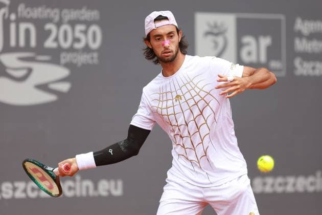 SZCZECIN, 14.09.2025 FINAL TURNIEJU TENISA ZIEMNEGO ATP, Tennis Herren CHALLENGER - FINAL ATP CHALLENGER INVEST IN SZCZECIN OPEN 2025 NZ THIAGO AGUSTIN TIRANTE FOT. KRZYSZTOF CICHOMSKI NEWSPIX.PL --- newspix.pl 