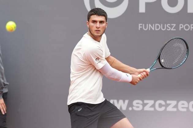 SZCZECIN, 14.09.2025 FINAL TURNIEJU TENISA ZIEMNEGO ATP, Tennis Herren CHALLENGER - FINAL ATP CHALLENGER INVEST IN SZCZECIN OPEN 2025 NZ PABLO LLAMAS RUIZ FOT. KRZYSZTOF CICHOMSKI NEWSPIX.PL --- newspix.pl 