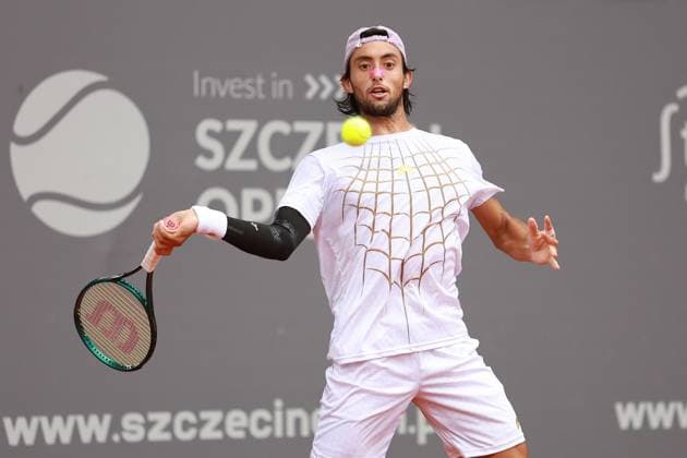SZCZECIN, 14.09.2025 FINAL TURNIEJU TENISA ZIEMNEGO ATP, Tennis Herren CHALLENGER - FINAL ATP CHALLENGER INVEST IN SZCZECIN OPEN 2025 NZ THIAGO AGUSTIN TIRANTE FOT. KRZYSZTOF CICHOMSKI NEWSPIX.PL --- newspix.pl 