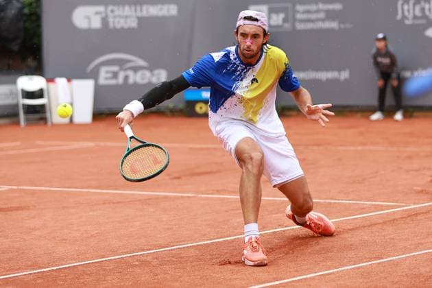 SZCZECIN, 14.09.2025 FINAL TURNIEJU TENISA ZIEMNEGO ATP, Tennis Herren CHALLENGER - FINAL ATP CHALLENGER INVEST IN SZCZECIN OPEN 2025 NZ THIAGO AGUSTIN TIRANTE FOT. KRZYSZTOF CICHOMSKI NEWSPIX.PL --- newspix.pl 