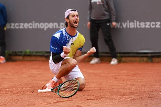 SZCZECIN, 14.09.2025 FINAL TURNIEJU TENISA ZIEMNEGO ATP, Tennis Herren CHALLENGER - FINAL ATP CHALLENGER INVEST IN SZCZECIN OPEN 2025 NZ THIAGO AGUSTIN TIRANTE WYGRYWA TURNIEJ FOT. KRZYSZTOF CICHOMSKI NEWSPIX.PL --- newspix.pl 