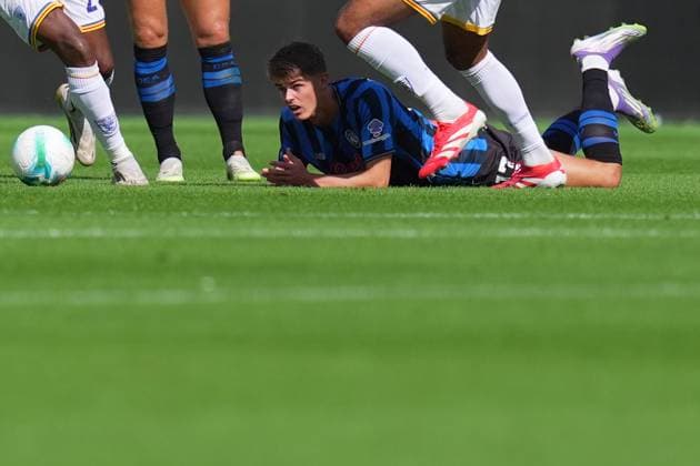 Atalanta s Charles De Ketelaere during the Serie A soccer match between Atalanta and Lecce at the New Balance Stadium in Bergamo , north Italy - Sunday, September 14 , 2025. - Soccer .  Copyright: xSpada LaPressex