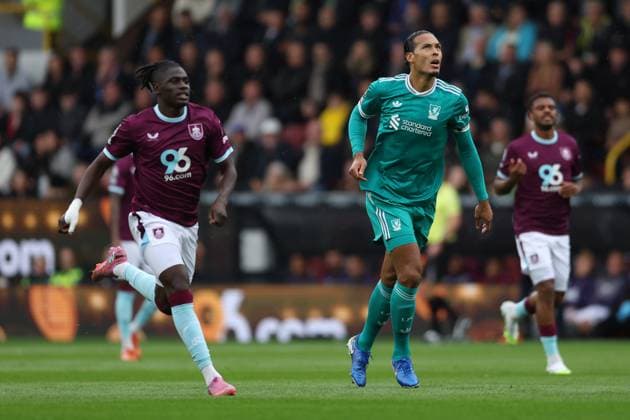 Burnley v Liverpool Premier League Virgil van Dijk of Liverpool during the Premier League match at Turf Moor, Burnley UK Newspapers OUT Copyright: xRyanxJenkinsonx FIL-22232-0043