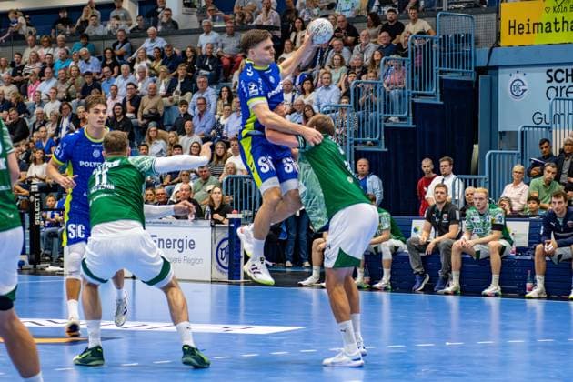 Daikin Handball Bundesliga, VfL Gummersbach - Füchse Berlin 14.09.2025 Kay Smits (VfL Gummersbach, 31),; Daikin Handball Bundesliga, VfL Gummersbach - Füchse Berlin 14.09.2025 Copyright: xBEAUTIFULxSPORTS Erlhofx