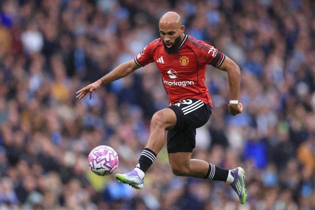 Manchester City v Manchester United, ManU 14th September 2025 - Premier League - Manchester City v Manchester United - Bryan Mbeumo of Manchester United - Photo: Simon Stacpoole Offside. Manchester UK Copyright: xSimonxStacpoolexOffside