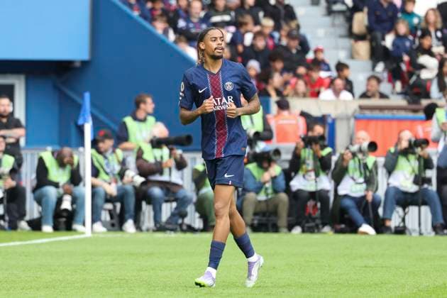 FOOTBALL : Paris Saint Germain Vs RC Lens - Ligue 1 - 14 09 2025 Bradley Barcola (PSG) ParisFrance  Copyright: xMichtofx