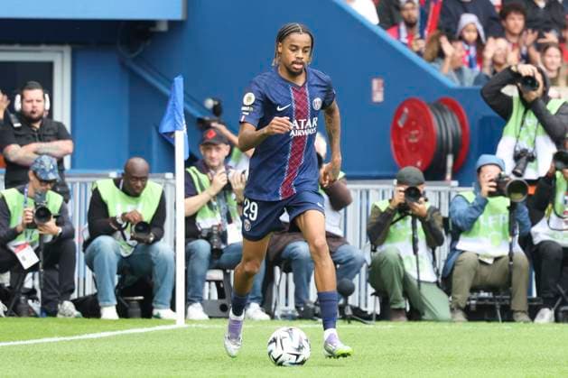FOOTBALL : Paris Saint Germain Vs RC Lens - Ligue 1 - 14 09 2025 Bradley Barcola (PSG) ParisFrance  Copyright: xMichtofx