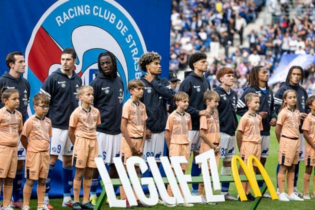 FOOTBALL : Racing Strasbourg vs Le Havre- 4eme journee. Ligue 1 Stade de la Meinau 14 09 2025 Racing strasbourg avant le match  Copyright: xelyxandroxcegarrax