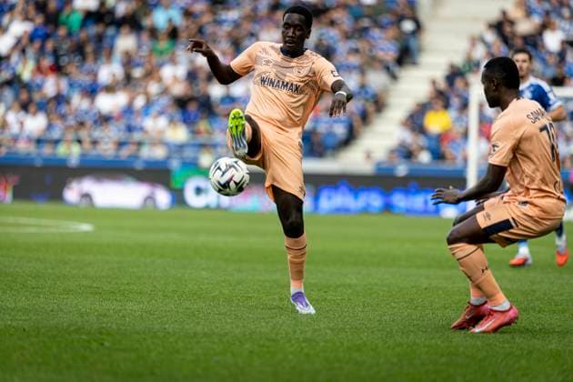 FOOTBALL : Racing Strasbourg vs Le Havre- 4eme journee. Ligue 1 Stade de la Meinau 14 09 2025 Rassoul Ndiaye 14  Copyright: xelyxandroxcegarrax