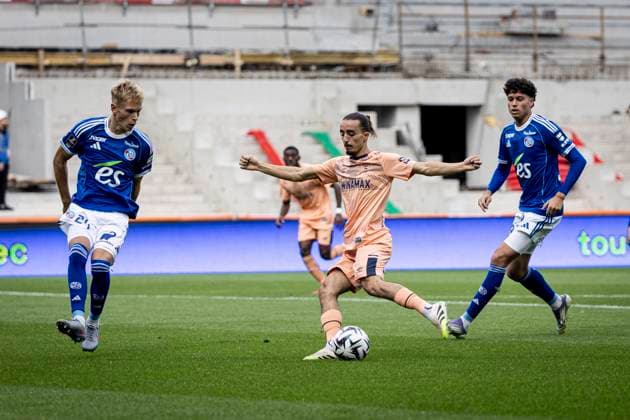 FOOTBALL : Racing Strasbourg vs Le Havre- 4eme journee. Ligue 1 Stade de la Meinau 14 09 2025 Yassine Kechta 8  Copyright: xelyxandroxcegarrax