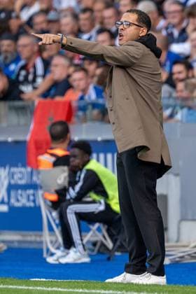 Strassbourg, France, September 14th 2025 Liam Rosenior (Headcoach RC Strassbourg) during the Ligue 1 game between - RC Strassbourg vs. Havre AC at Stade de la Meinau in Strassbourg, France Pascal von Büren (Pascal von Büren SPP) Copyright: xPascalxvonxBürenx xSPPx spp-en-PaVoBSp-Pavo-Fotografie-33
