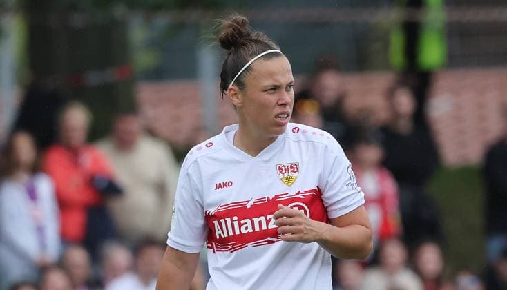 Stuttgart , Fußball 2. Bundesliga , VfB Stuttgart Frauen vs. Viktoria Berlin , Nicole Billa ( VfB )