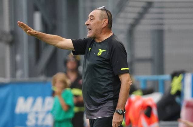 Lazio™s head coach Maurizio Sarri during the Serie A Unilive soccer match between U.S Sassuolo and S.S. Lazio at Mapei stadium, Reggio Emilia, northern Italy, Monday, September 14, 2025. - Soccer - (Photo Michele Nucci - LaPresse)  Copyright: xMichelexNucci LaPressex