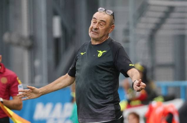 Lazio™s head coach Maurizio Sarri during the Serie A Unilive soccer match between U.S Sassuolo and S.S. Lazio at Mapei stadium, Reggio Emilia, northern Italy, Monday, September 14, 2025. - Soccer - (Photo Michele Nucci - LaPresse)  Copyright: xMichelexNucci LaPressex