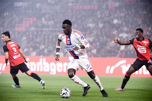Stade Rennais FC v Olympique Lyonnais - Ligue 1 McDonald s 2025 2026 19 Moussa NIAKHATE (ol) during the Ligue 1 McDonald s match between Rennes and Lyon at Roazhon Park on September 14, 2025 in Rennes, France. Rennes France  Copyright: xFEPx 776348129