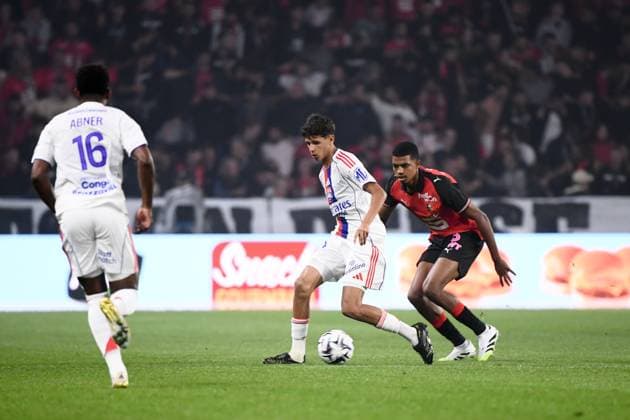 Stade Rennais FC v Olympique Lyonnais - Ligue 1 McDonald s 2025 2026 44 Khalis MERAH (ol) during the Ligue 1 McDonald s match between Rennes and Lyon at Roazhon Park on September 14, 2025 in Rennes, France. Rennes France  Copyright: xFEPx 776348129
