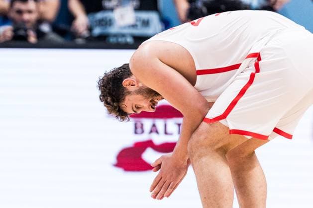 FIBA EuroBasket 2025: Gold Türkei - Deutschland; 14.09.2025 Alperen Sengun (Türkei, 23) frustriert nach seinem dritten Foul im zweiten Viertel FIBA EuroBasket 2025: Gold Türkei - Deutschland; Riga, Arena Riga am 14.09.2025 Copyright: xBEAUTIFULxSPORTS Wunderlx