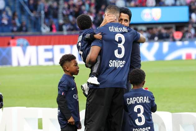 FOOTBALL : Paris Saint Germain Vs RC Lens - Ligue 1 - 14 09 2025 Hommage a Presnel Kimpembe ParisFrance  Copyright: xMichtofx