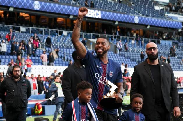 FOOTBALL : Paris Saint Germain Vs RC Lens - Ligue 1 - 14 09 2025 Hommage a Presnel Kimpembe ParisFrance  Copyright: xMichtofx