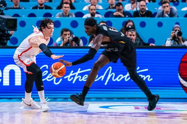 Isaac BONGA Turchia Turkiye - Germania Germany Final FIBA Eurobasket 2025 Riga 14.09.2025 Foto Dragana Stjepanovic Ciamillo-Castoria  Copyright: xDraganaxStjepanovicx