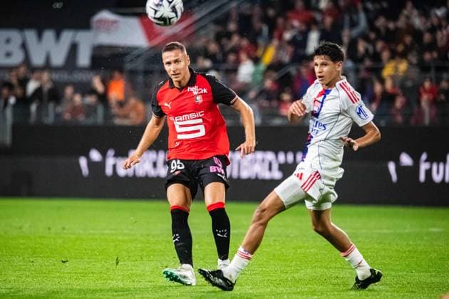 FOOTBALL : Stade Rennais vs Olympique Lyonnais - Ligue 1 - JournÃ e 4 - 14 09 2025 Przemyslaw Frankowski (Stade Rennais) RennesFrance  Copyright: xBaptistexAutissierx