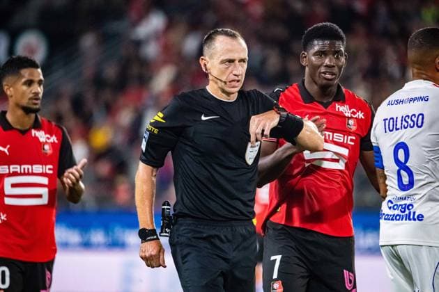 FOOTBALL : Stade Rennais vs Olympique Lyonnais - Ligue 1 - JournÃ e 4 - 14 09 2025 Ruddy Buquet (Arbitre central) RennesFrance  Copyright: xBaptistexAutissierx