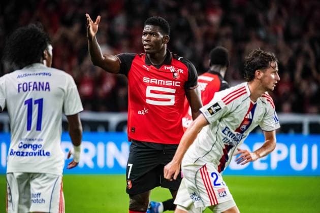 FOOTBALL : Stade Rennais vs Olympique Lyonnais - Ligue 1 - JournÃ e 4 - 14 09 2025 Breel Embolo (Stade Rennais) RennesFrance  Copyright: xBaptistexAutissierx