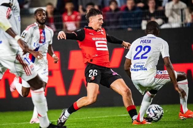 FOOTBALL : Stade Rennais vs Olympique Lyonnais - Ligue 1 - JournÃ e 4 - 14 09 2025 Quentin Merlin (Stade Rennais) RennesFrance  Copyright: xBaptistexAutissierx