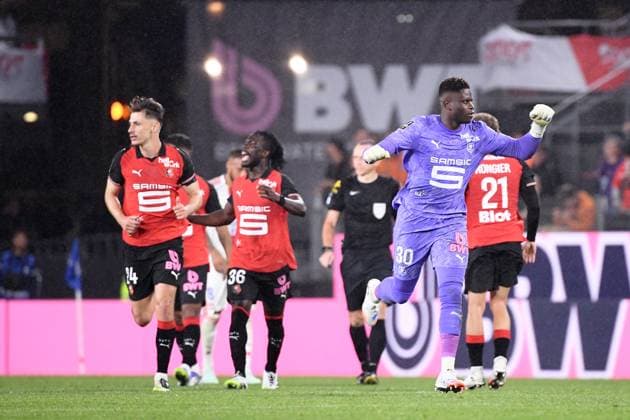 Stade Rennais FC v Olympique Lyonnais - Ligue 1 McDonald s 2025 2026 30 Brice SAMBA (srfc) during the Ligue 1 McDonald s match between Rennes and Lyon at Roazhon Park on September 14, 2025 in Rennes, France. Rennes France  Copyright: xFEPx 776348129