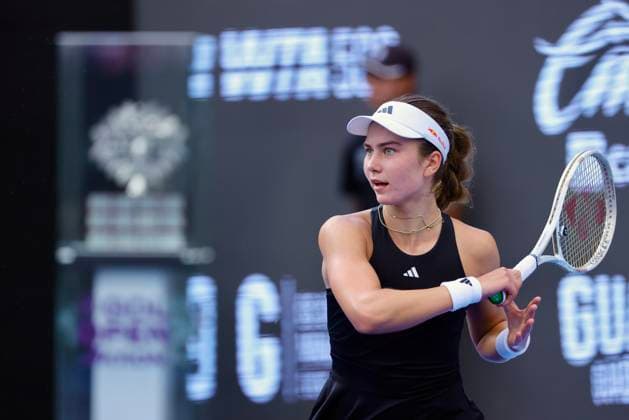 WTA, Tennis Damen GUADALAJARA OPEN WTA GUADALAJARA OPEN ARANGO VS JOVIC 14092025 GUADALAJARA, JALISCO. Action photo of Emiliana Arango of Colombia during day 7 the WTA Guadalajara Open, held at the Centro Panamericano de Tenis of Guadalajara, Jalisco, Mexico. Foto de accion de Emiliana Arango de Colombia, durante el dia 6 del WTA Guadalajara Open, celebrado en el Centro Panamericano de Tenis de Guadalajara, Jalisco, Mexico PHOTO BY IMAGENSHOP AGENCIA FOTOGRAFICA GUADALAJARA JALISCO MEXICO Copyright: xIMAGENSHOPxAGENCIAxFOTOGRAFICAx