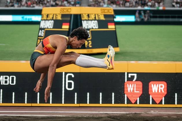 Malaika Mihambo (Weitsprung Frauen, LG Kurpfalz), JPN, Leichtathletik, Athletics, World Athletics Championships 2025, Weltmeisterschaft 2025, Tokio 2025, 14.09.2025, JPN, Leichtathletik, Athletics, World Athletics Championships 2025, Weltmeisterschaft 2025, Tokio 2025, 14.09.2025 Tokio *** Malaika Mihambo long jump women, LG Kurpfalz , JPN, Leichtathletik, Athletics, World Athletics Championships 2025, Weltmeisterschaft 2025, Tokio 2025, 14 09 2025, JPN, Leichtathletik, Athletics, World Athletics Championships 2025, Weltmeisterschaft 2025, Tokio 2025, 14 09 2025 Tokio Copyright: xStefanxMayerx EP_SMR