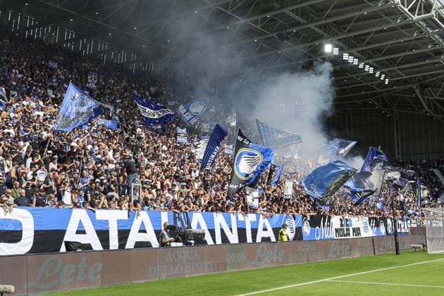 CALCIO - Serie A - Atalanta BC vs US Lecce Atalanta fans show their support during Atalanta BC vs US Lecce, 3Â° Serie A Enilive 2025-26 game at New Balance stadium in Bergamo (BG), Italy, on September 14, 2025. Bergamo Italy  Copyright: xIPAxSport ABACAx
