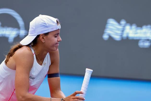 RECORD DATE NOT STATED WTA, Tennis Damen GUADALAJARA OPEN WTA GUADALAJARA OPEN ARANGO VS JOVIC 14092025 GUADALAJARA, JALISCO. Action photo of Emiliana Arango of Colombia, during day 7 the WTA Guadalajara Open, held at the Centro Panamericano de Tenis of Guadalajara, Jalisco, Mexico. Foto de accion de Emiliana Arango de Colombia, durante el dia 6 del WTA Guadalajara Open, celebrado en el Centro Panamericano de Tenis de Guadalajara, Jalisco, Mexico PHOTO BY IMAGENSHOP AGENCIA FOTOGRAFICA GUADALAJARA JALISCO MEXICO Copyright: xIMAGENSHOPxAGENCIAxFOTOGRAFICAx