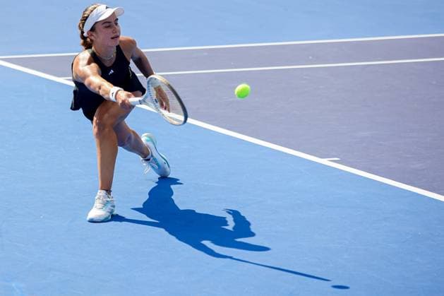 WTA, Tennis Damen GUADALAJARA OPEN WTA GUADALAJARA OPEN ARANGO VS JOVIC 14092025 GUADALAJARA, JALISCO. Action photo of Iva Jovic of the USA, during day 7 the WTA Guadalajara Open, held at the Centro Panamericano de Tenis of Guadalajara, Jalisco, Mexico. Foto de accion de Iva Jovic de Estados Unidos, durante el dia 7 del WTA Guadalajara Open, celebrado en el Centro Panamericano de Tenis de Guadalajara, Jalisco, Mexico PHOTO BY IMAGENSHOP AGENCIA FOTOGRAFICA GUADALAJARA JALISCO MEXICO Copyright: xIMAGENSHOPxAGENCIAxFOTOGRAFICAx