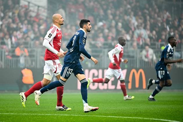 Stade Brestois 29 v Paris FC - Ligue 1 McDonald s 2025 2026 19 Ludovic AJORQUE (sb29) - 33 Pierre LEES MELOU (pfc) during the Ligue 1 McDonald s match between Brest and Paris at Stade Francis Le Ble on September 14, 2025 in Brest, France. Brest France  Copyright: xFEPx 776348128