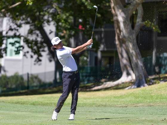 September 14, 2025, Napa, California, United States: NAPA, CA - SEPTEMBER 14: Kevin Velo of the United States hits an approach shot on hole 14 during the Procore Championship 2025 - Final Round at Silverado Resort on September 14, 2025 in Napa, California. Procore Championship 2025- Final Round  - ZUMAt139 20250914_aaa_t139_151 Copyright: xAlxChang IsixPhotosx