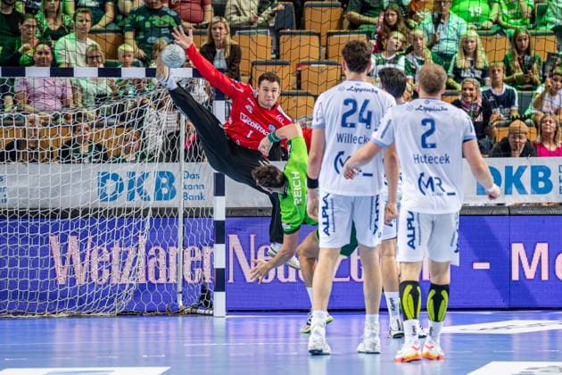 Handball Bundesliga; HSG Wetzlar - TBV Lemgo Lippe, 14.09.25 Constantin Möstl (TBV Lemgo Lippe, 1), Handball Bundesliga; HSG Wetzlar - TBV Lemgo Lippe: Wetzlar, 14.09.25 Copyright: xBEAUTIFULxSPORTS Roeczeyx