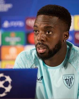 Athletic Club v Arsenal FC - UEFA Champions League 2025 26 League Phase MD1 Inaki Williams of Athletic Club speaks during a press conference, PK, Pressekonferenz during the UEFA Champions League 2025 26 League Phase MD1 match between Athletic Club and Arsenal FC at San Mames on September 15, 2025, in Bilbao, Spain. Bilbao San Mames Basque Country Spain RL_ATHvARSFC_CL_000006 Copyright: xRicardoxLarreinax