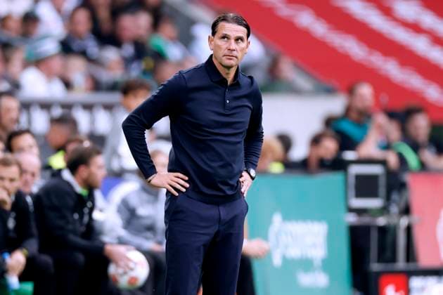 SEOANE Gerardo Team Borussia Moenchengladbach DFL Bundesliga Saison 2025-2026 Spiel Borussia Moenchengladbach - Werder Bremen 0 : 4 am 14. 09. 2025 in Moenchengladbach DFL REGULATIONS PROHIBIT ANY USE OF PHOTOGRAPHS as IMAGE SEQUENCES and or QUASI-VIDEO Copyright: xLacixPerenyix