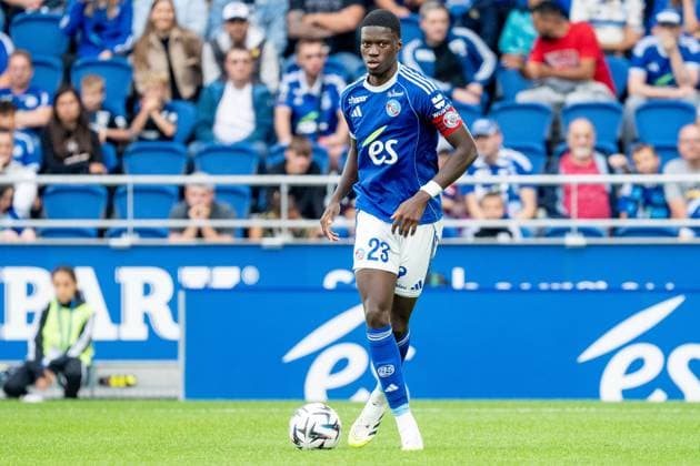 Strassbourg, France, September 14th 2025 Mamadou Sarr (23 RC Strasbourg) during the Ligue 1 game between - RC Strassbourg vs. Havre AC at Stade de la Meinau in Strassbourg, France Pascal von Büren (Pascal von Büren SPP) Copyright: xPascalxvonxBürenx xSPPx spp-en-PaVoBSp-Pavo-Fotografie-83