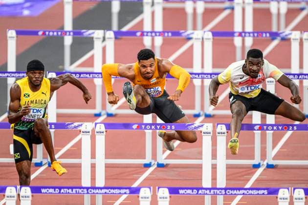 Gregory Minoue (GERMANY, TV Kalkum-Wittlaer, 110 Meter Hurdles Men) JPN, Leichtathletik, Athletics, World Athletics Championships Tokyo 25, Leichtathletik Weltmeisterschaften, 15.09.2025, JPN, Leichtathletik, Athletics, World Athletics Championships Tokyo 25, Leichtathletik Weltmeisterschaften, 15.09.2025, Tokyo *** Gregory Minoue GERMANY, TV Kalkum Wittlaer, 110 Meter Hurdles Men JPN, Leichtathletik, Athletics, World Athletics Championships Tokyo 25, Leichtathletik Weltmeisterschaften, 15 09 2025, JPN, Leichtathletik, Athletics, World Athletics Championships Tokyo 25, Leichtathletik Weltmeisterschaften, 15 09 2025, Tokyo Copyright: xJanxPapenfussx EP_JPS