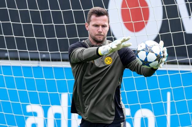 15.09.2025, Abschlusstraining zum UEFA Champions League Spiel zwischen Juventus Turin und Borussia Dortmund, Torwart Patrick Drewes (Borussia Dortmund), Dortmund Trainingsgelände Borussia Dortmund NRW Deutschland xRHR-FOTO DEx Copyright: DennisxEwert RHR-FOTOx RHR-FOTO DE