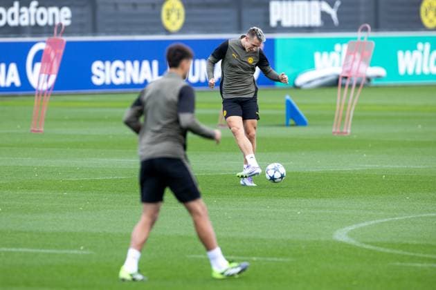 15.09.2025, Abschlusstraining zum UEFA Champions League Spiel zwischen Juventus Turin und Borussia Dortmund, Nico Schlotterbeck (Borussia Dortmund), Dortmund Trainingsgelände Borussia Dortmund NRW Deutschland xRHR-FOTO DEx Copyright: DennisxEwert RHR-FOTOx RHR-FOTO DE
