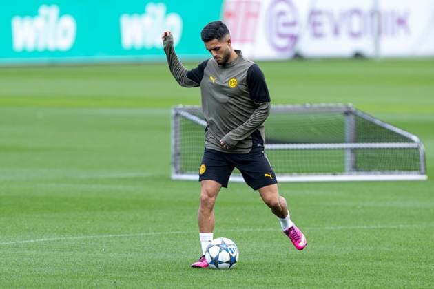 15.09.2025, Abschlusstraining zum UEFA Champions League Spiel zwischen Juventus Turin und Borussia Dortmund, Yan Couto (Borussia Dortmund), Dortmund Trainingsgelände Borussia Dortmund NRW Deutschland xRHR-FOTO DEx Copyright: DennisxEwert RHR-FOTOx RHR-FOTO DE