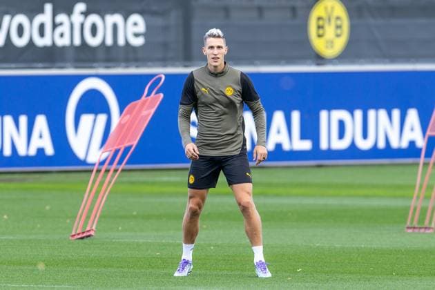 15.09.2025, Abschlusstraining zum UEFA Champions League Spiel zwischen Juventus Turin und Borussia Dortmund, Nico Schlotterbeck (Borussia Dortmund), Dortmund Trainingsgelände Borussia Dortmund NRW Deutschland xRHR-FOTO DEx Copyright: DennisxEwert RHR-FOTOx RHR-FOTO DE