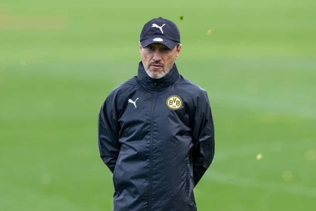 15.09.2025, Abschlusstraining zum UEFA Champions League Spiel zwischen Juventus Turin und Borussia Dortmund, Trainer Niko Kovac (Borussia Dortmund), Dortmund Trainingsgelände Borussia Dortmund NRW Deutschland xRHR-FOTO DEx Copyright: DennisxEwert RHR-FOTOx RHR-FOTO DE