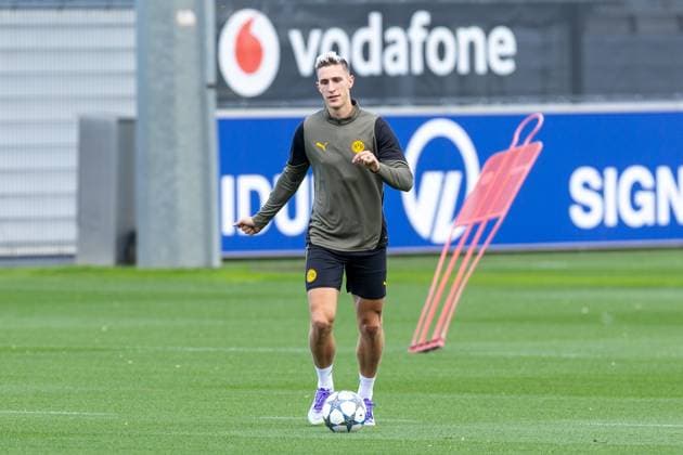 15.09.2025, Abschlusstraining zum UEFA Champions League Spiel zwischen Juventus Turin und Borussia Dortmund, Nico Schlotterbeck (Borussia Dortmund), Dortmund Trainingsgelände Borussia Dortmund NRW Deutschland xRHR-FOTO DEx Copyright: DennisxEwert RHR-FOTOx RHR-FOTO DE
