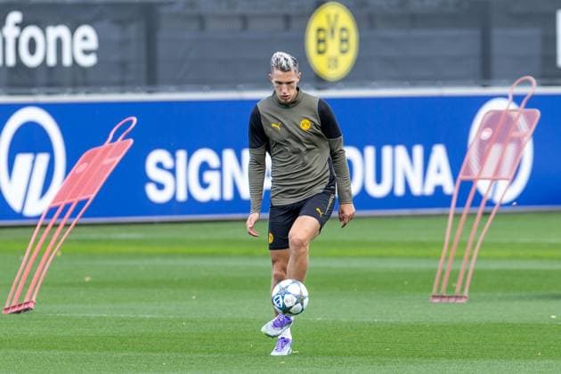 15.09.2025, Abschlusstraining zum UEFA Champions League Spiel zwischen Juventus Turin und Borussia Dortmund, Nico Schlotterbeck (Borussia Dortmund), Dortmund Trainingsgelände Borussia Dortmund NRW Deutschland xRHR-FOTO DEx Copyright: DennisxEwert RHR-FOTOx RHR-FOTO DE