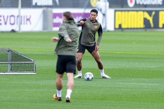 15.09.2025, Abschlusstraining zum UEFA Champions League Spiel zwischen Juventus Turin und Borussia Dortmund, Jobe Bellingham (Borussia Dortmund), Dortmund Trainingsgelände Borussia Dortmund NRW Deutschland xRHR-FOTO DEx Copyright: DennisxEwert RHR-FOTOx RHR-FOTO DE